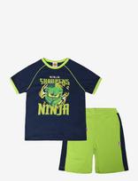 Lego Wear - Lego® Ninjago® Shorts Set - Lwtaj 305 - Marškinėlių rinkinys trumpomis rankovėmis - Tamsiai mėlyna