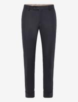 Morris - Flannel Suit Trouser - Klasikinės kelnės - Tamsiai mėlyna