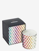 Missoni Home - Watamu Scented Candle W/Decorated Glass Container Ø 8,3Xh9, - Kvapni žvakė - Marga / raštuota