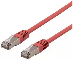 DELTACO U/STP Cat6a tinklo kabelis, LSZH, 2 m, raudonas