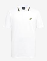 Lyle & Scott - Tipped Track Polo Shirt - Marškinėliai trumpomis rankovėmis - Balta
