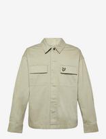 Lyle & Scott - Washed Overshirt - Viršutiniai marškinėliai - Chaki spalva