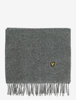 Lyle & Scott - Plain Lambswool Scarf - Žieminis šalikas - Pilka