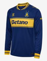 Hummel - Brøndby If 26/27 Away Jersey L/S - Sportiniai futbolo marškinėliai - Tamsiai mėlyna