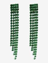 Pipol's Bazaar - Chiara Ear Med Green - Kabantys auskarai - Žalia