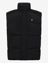 Lyle & Scott - Funnel Neck Puffer Gilet - Liemenė - Juoda