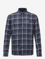 Lyle & Scott - Tonal Check Shirt - Laisvalaikio marškiniai - Tamsiai mėlyna