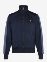 Lyle & Scott - Striped Taped Track Jacket - Lengva striukė - Tamsiai mėlyna