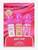 Revolution Beauty London - Revolution Sweet Talk Lip Oil Trio - Lūpų aliejus - Marga / raštuota