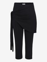 NOISY MAY - Nmella Mw Capri Scarf Pant - Kapri kelnės - Juoda