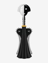 Alessi - Corkscrew In Thermoplastic, Black And Chrome-Plated Zamak - Butelių atidarytuvai ir vyno kamščiai - Juoda