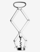 Alessi - Corkscrew In 18/10 Mirror-Polished Stainless Steel - Butelių atidarytuvai ir vyno kamščiai - Sidabro
