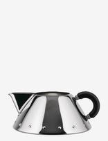 Alessi - Cream Jug I 18/10 Polerat Stainless Steel Och Pa - Pieno ąsotis - Juoda