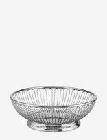 Alessi - Round Wire Basket I 18/10 Stainless Steel - Duoninės ir krepšeliai - Sidabro