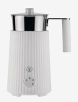 Alessi - Multifunctional Induction Milk Frother In Thermoplastic, White Jug In 18/10 Eu Plug 600 W - Pieno plakiklis - Balta