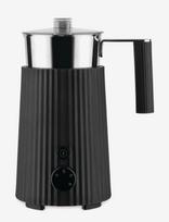 Alessi - Multifunctional Induction Milk Frother In Thermoplastic, Black Jug In 18/10 Eu Plug 600 W - Pieno plakiklis - Juoda