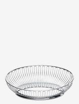 Alessi - Oval Wire Basket In 18/10 Stainless Steel - Duoninės ir krepšeliai - Sidabro
