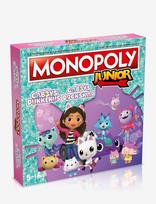 Spilbræt - Monopoly Junior - Gabby's Dollhouse (Da/Se) - Stalo žaidimas - Marga / raštuota