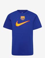 Nike - Fc Barcelona Swoosh Men's Nike Football T-Shirt - Sportiniai futbolo marškinėliai - Mėlyna
