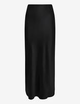 Malina - Aubree Satin Midi Skirt - Iki kelių ir midi sijonai - Juoda