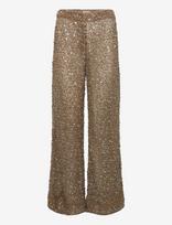 Malina - Pamela Embellished Lace Trousers - Tiesaus kirpimo džinsai - Ruda