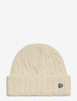 Superdry - Premium Cable Knit Beanie Hat - Kepurė - Kreminė spalva