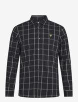 Lyle & Scott - Broad Windowpane Check Shirt - Laisvalaikio marškiniai - Juoda