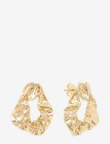 Marmara Sterling - 925 Silver Earrings, Yellow Gold - Auskarai - Aukso