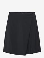 French Connection - Vinnie Suiting Pleated Mini Skirt - Trumpas sijonas - Juoda
