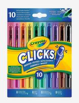 Crayola - Crayola Clicks Retractable Markers 10 Pcs - Raštinės reikmenys - Marga / raštuota