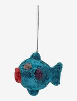 Anna + Nina - Shimmering Rainbow Fish Ornament - Kalėdiniai žaisliukai ir eglutės aksesuarai - Mėlyna