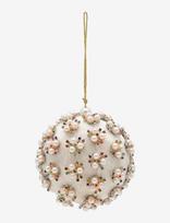 Anna + Nina - Pearly Delight Ivory Ornament - Kalėdiniai žaisliukai ir eglutės aksesuarai - Balta