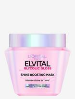 L'Oréal Paris - L'oréal Paris Elvital Glycolic Gloss Shine Boosting Mask, Shine-Enhancing Hair Treatment 310Ml - Plaukų kaukė - Nude