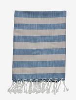 Lene Bjerre - Felima Towel 180X90X Cm. Linen/Blue - Paplūdimio rankšluostis - Smėlio