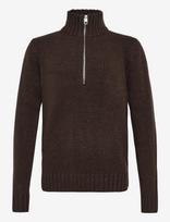 Revolution - Half-Zip Knit - Megztinis su užtrauktuku - Ruda