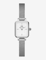 Daniel Wellington - Quadro Mini 15.4X18.2 Sterling S White - Analoginis laikrodis - Sidabro