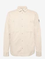 Belstaff - Outpost Shirt Cotton Herringbone Khaki Green - Laisvalaikio marškiniai - Smėlio