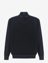 Paul & Shark - Men's Knitted Wool Zipped Sweater - Megztinis su užtrauktuku - Mėlyna