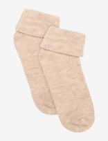 Minymo - Baby 2X2 Rib Wool Socks 2-Pack - Kūdikių kojinės - Smėlio