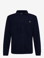 Lyle & Scott - Brushed Knitted Shirt - Megztinis - Tamsiai mėlyna