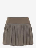RS Sports - Women's Court Pleated Skirt - Mesh (Brown/White,M,St) - Sportinis sijonas - Ruda