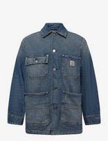 Carhartt WIP - Aden Chore Coat - Džinsinis švarkas be pamušalo - Mėlyna