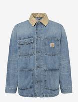 Carhartt WIP - Warren Chore Coat - Džinsinis švarkas be pamušalo - Mėlyna