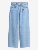 GAP - Kids Low Rise Embroidered I Heart Ny Baggy Jeans - Laisvi džinsai - Mėlyna