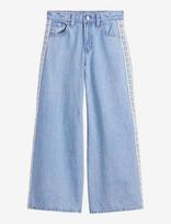 GAP - Kids Low Rise Lace-Trim Baggy Jeans - Laisvi džinsai - Mėlyna