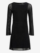 JJXX Kids - Jxminna Mesh Glitter Ls Dress Wvn Grl - Proginė suknelė - Juoda