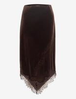 Vila - Vialindra Hw Midi Skirt/Vol - Iki kelių ir midi sijonai - Ruda