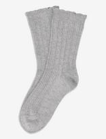 SUI AVA - Silk Cable Socks - Įprastos kojinės - Pilka