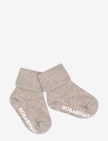 GoBabyGo - Non-Slip Socks- Cotton - Neslystančios kojinės - Smėlio