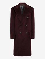 Oscar Jacobson - Sicily Double Breasted Coat - Vilnonis paltas - Violetinė